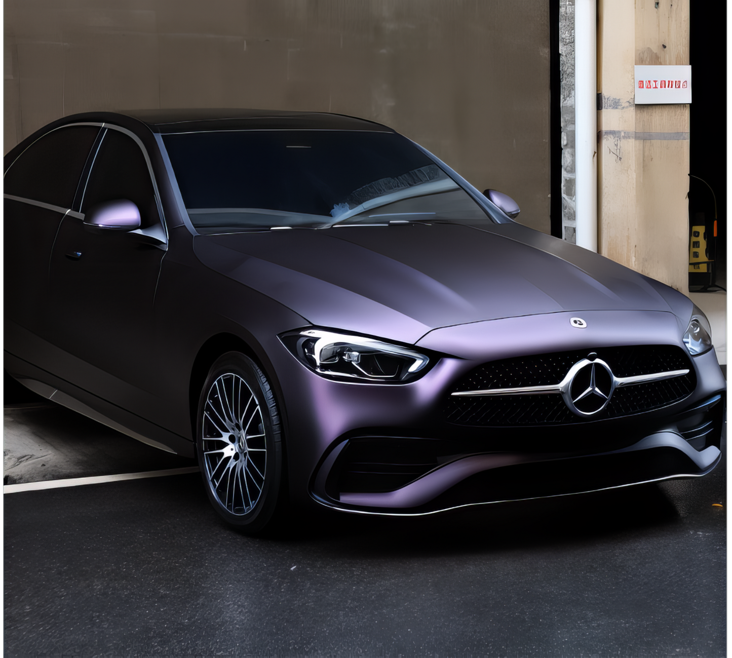 PET Matte Black Purple - 8012A