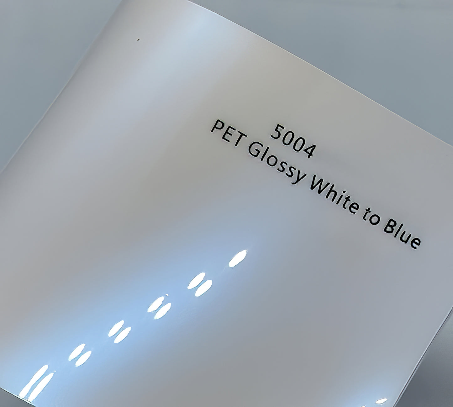 PET Glossy white to Blue - 5004