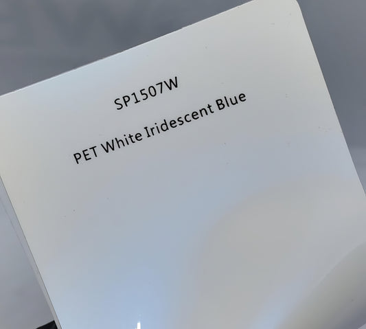 PET White Iridescent Blue - SP1507W