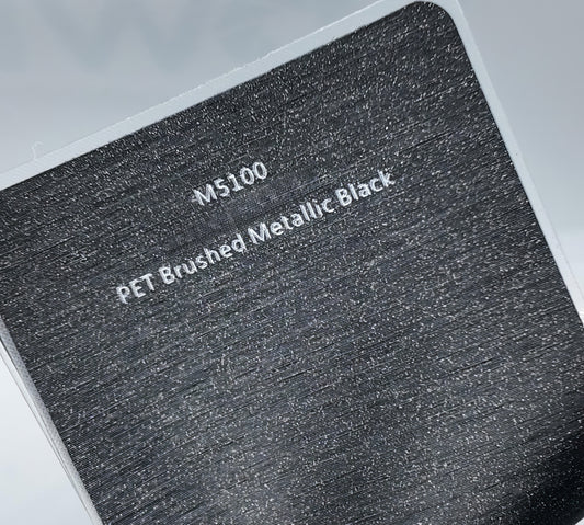 PET Brushed Metallic Black - M5100