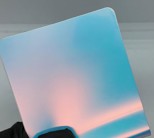 PET Matte Rainbow Chrome White