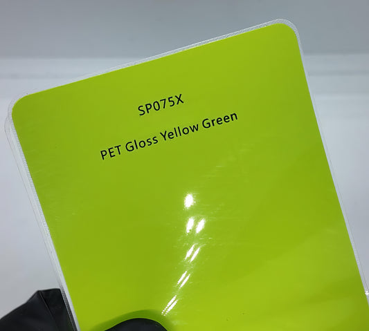 PET Gloss Yellow Green - SP075X