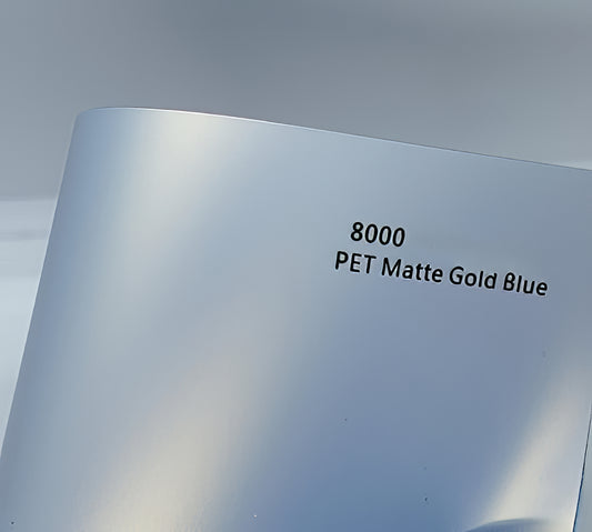 PET Matte Gold Blue - 8000