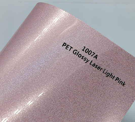 PET Glossy Laser Light Pink - 1007A