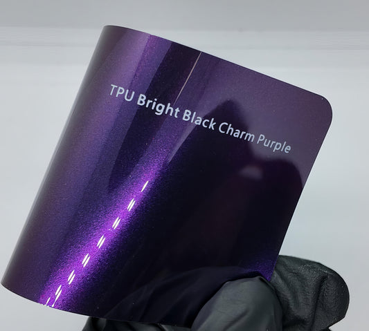 TPU Bright Black Charm Purple