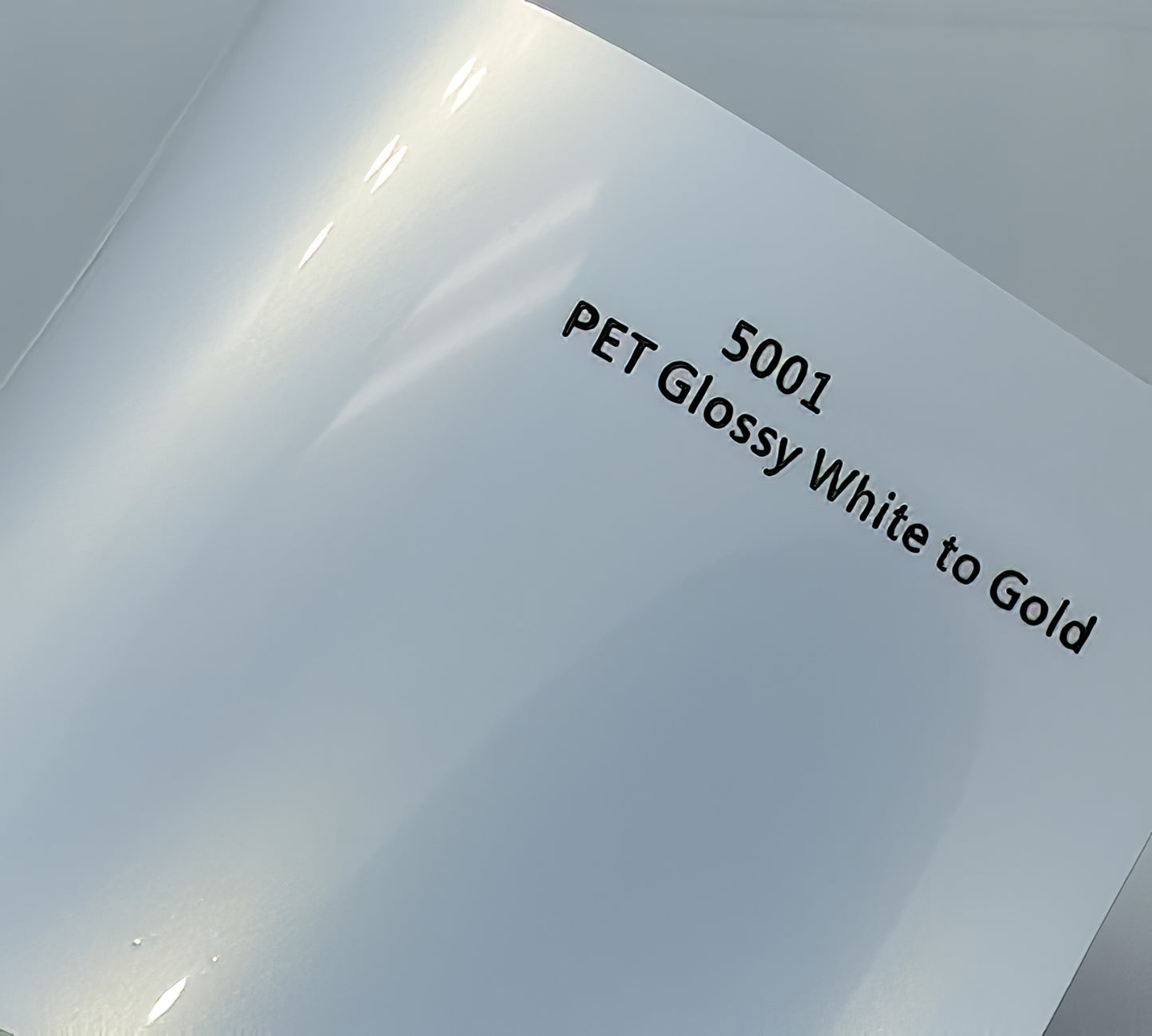 PET Glossy White to Gold - 5001