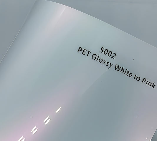 PET Glossy White to Pink - 5002