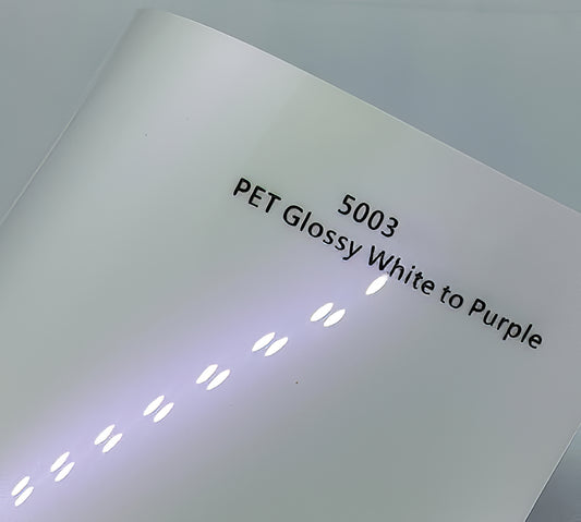 PET Glossy White to Purple - 5003