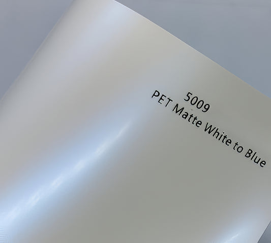 PET Matte white to Blue - 5009