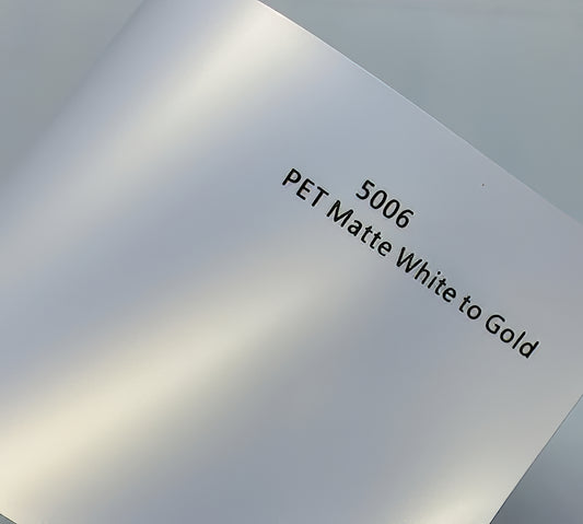 PET Matte white to Gold - 5006
