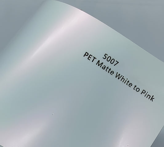 PET Matte  White to Pink - 5007