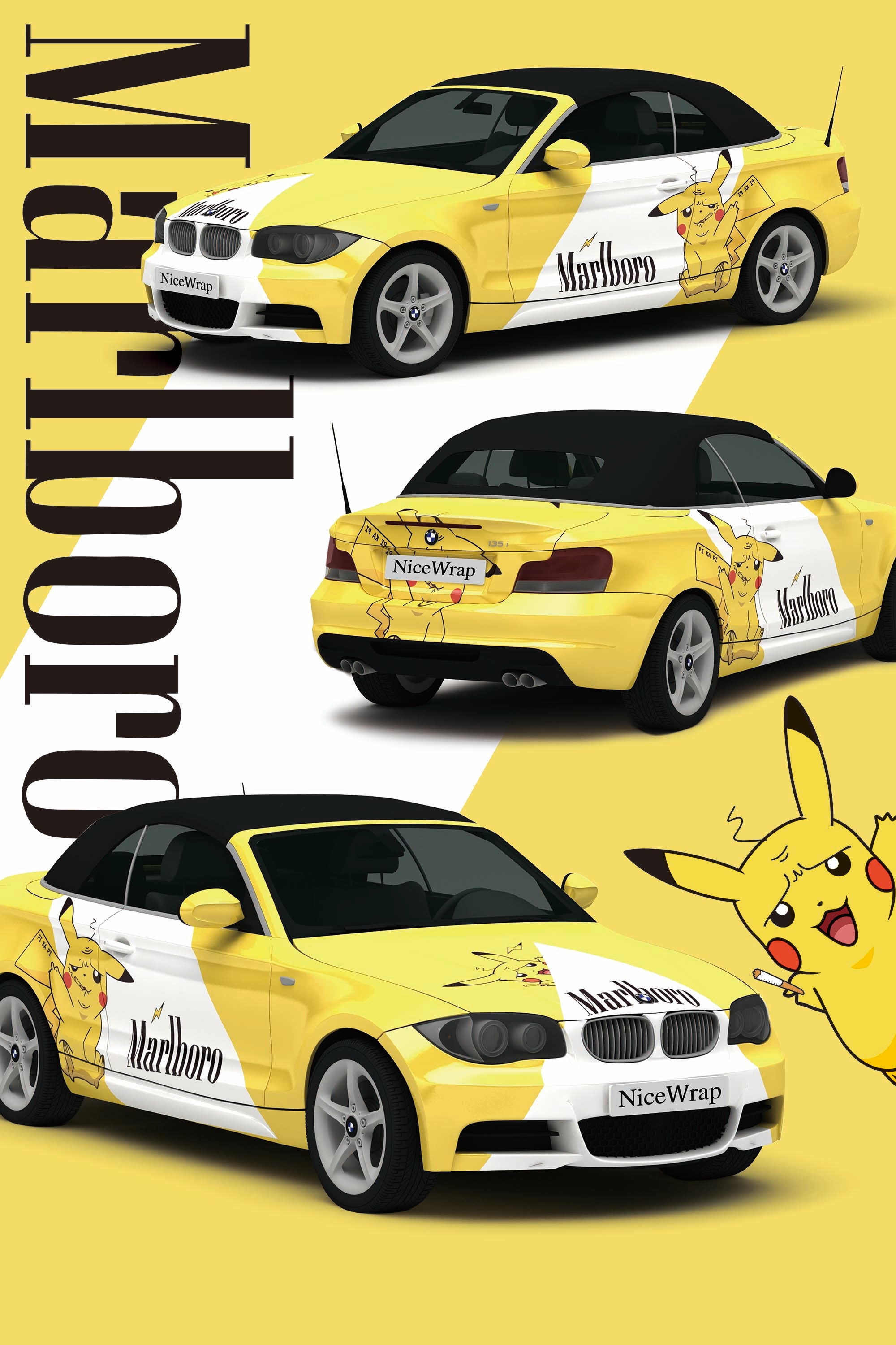 Customized by Pikachu - BMW – NiceWrapUSA