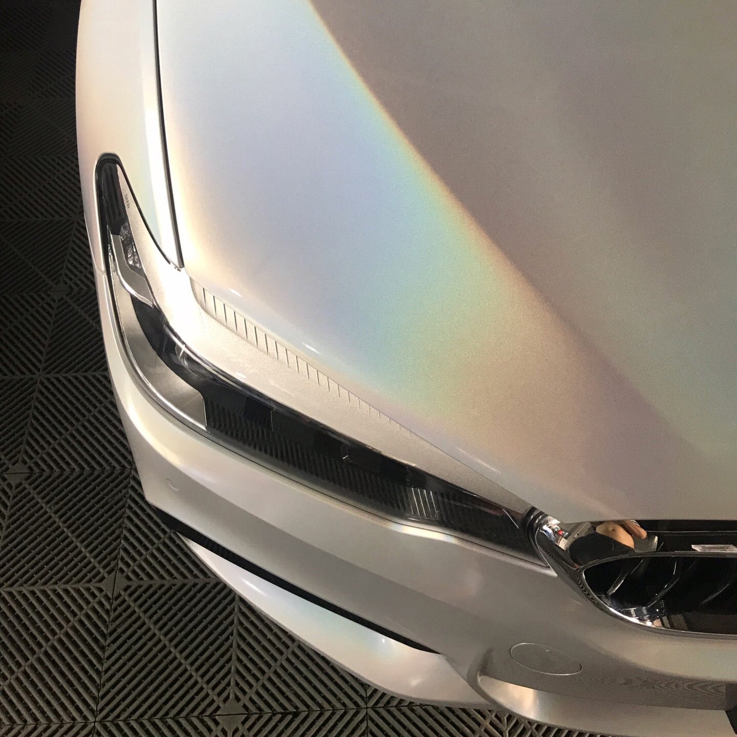 PET Holographic Metallic White